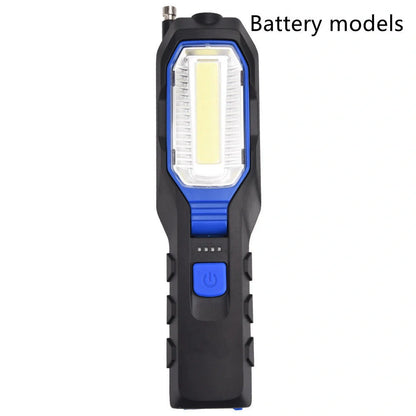 COB Strong Searchlight Rechargeable LED Portable Multi-function Auto Repair Light with multiple light modes