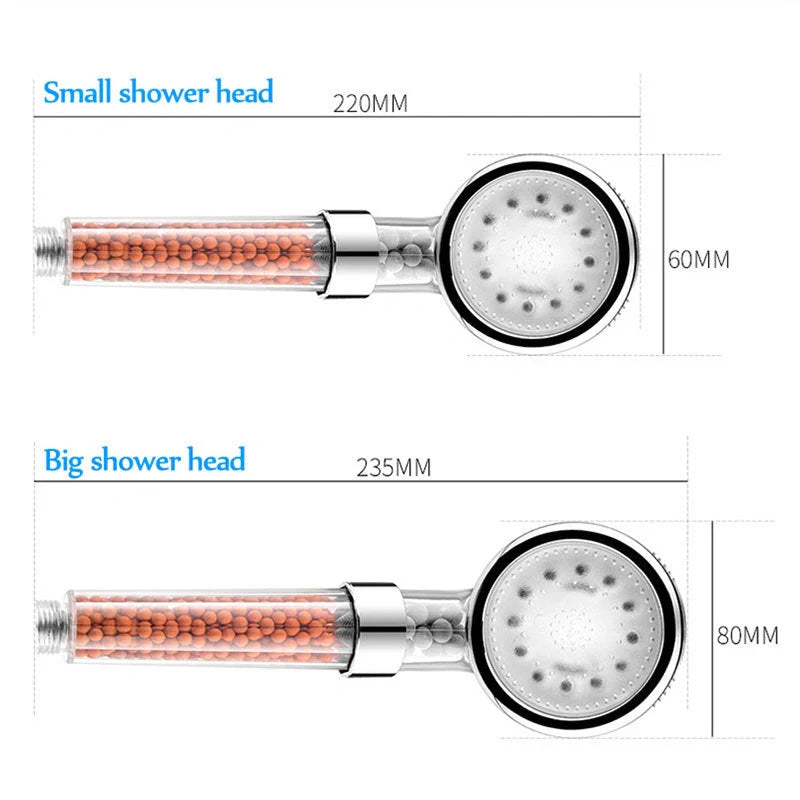 Color Changing LED Shower Head with temperature display and high-pressure flow