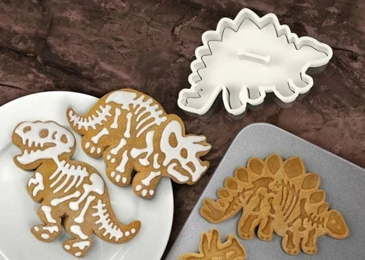 Dinosaur Biscuit Mould - A Charming Food-Safe Baking Tool for Creating Unique Dinosaur-Shaped Treats