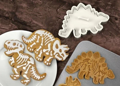 Dinosaur Biscuit Mould - A Charming Food-Safe Baking Tool for Creating Unique Dinosaur-Shaped Treats
