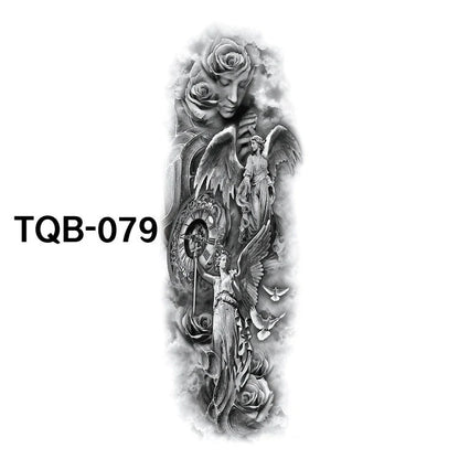 Waterproof Full Arm Tattoo Sticker in various colours for temporary body art