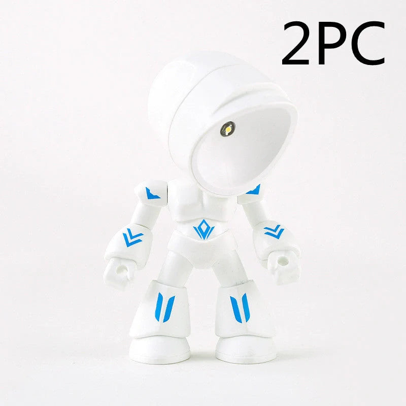 Mini LED Hero Robot Table Lamp with adjustable arms and 360° rotating head