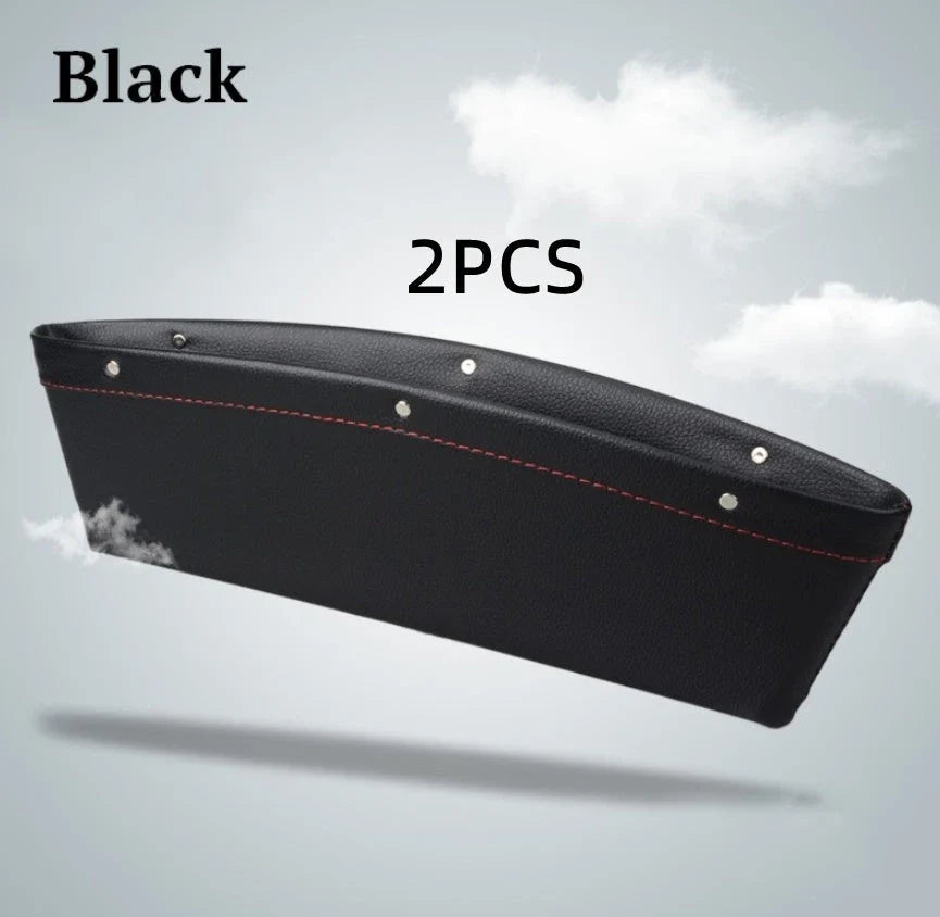 Premium Faux Leather Car Seat Organiser Caddy in various colours, providing convenient storage for phones, keys, and other small items