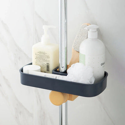 A versatile faucet-mounted sink caddy with compartments for storing sponges, detergent, and other kitchen essentials