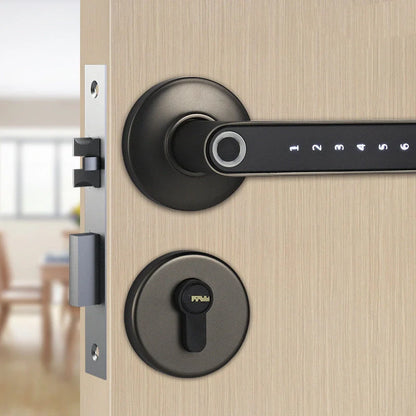 Smart Lock with fingerprint and Bluetooth access for home security