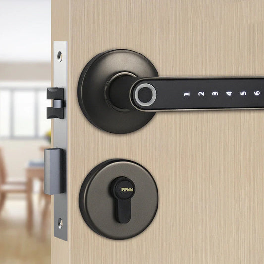 Smart Lock with fingerprint and Bluetooth access for home security