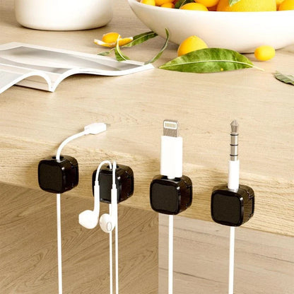 Cable Management Clips - Discreet desk cord organizers that securely hold cables in place without damaging furniture