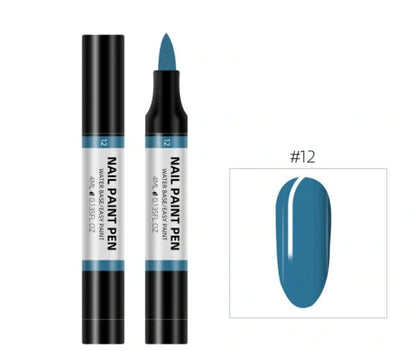 24 colour nail polish painting pen set for 3D nail art designs