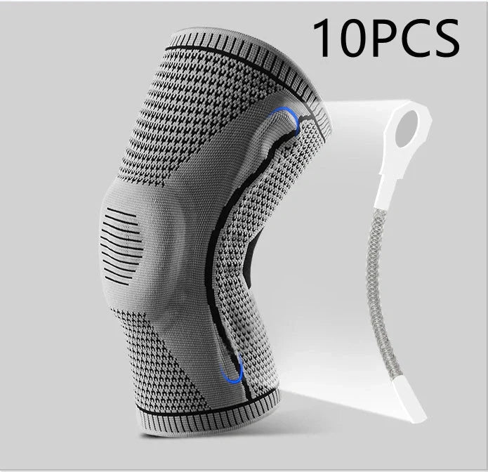 Silicone Spring Knee Pads for sports and fitness with patella protector