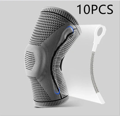 Silicone Spring Knee Pads for sports and fitness with patella protector