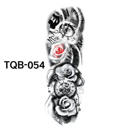 Waterproof Full Arm Tattoo Sticker in various colours for temporary body art