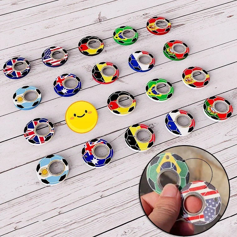 Football World Cup Fidget Spinner Keychain with Bottle Opener