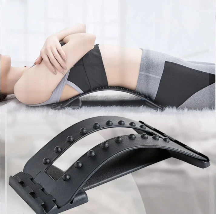 Adjustable Lumbar Orthosis for back pain relief with magnetic points and plastic pins