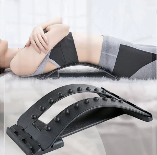Adjustable Lumbar Orthosis for back pain relief with magnetic points and plastic pins
