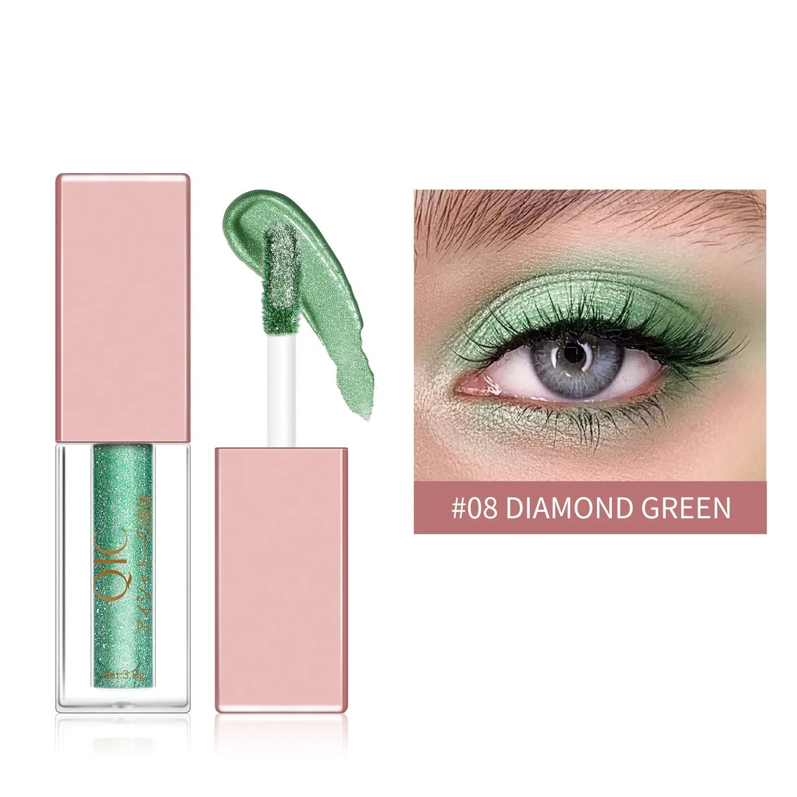 Liquid Eyeshadow with Diamond Pearlescent Finish in various colors