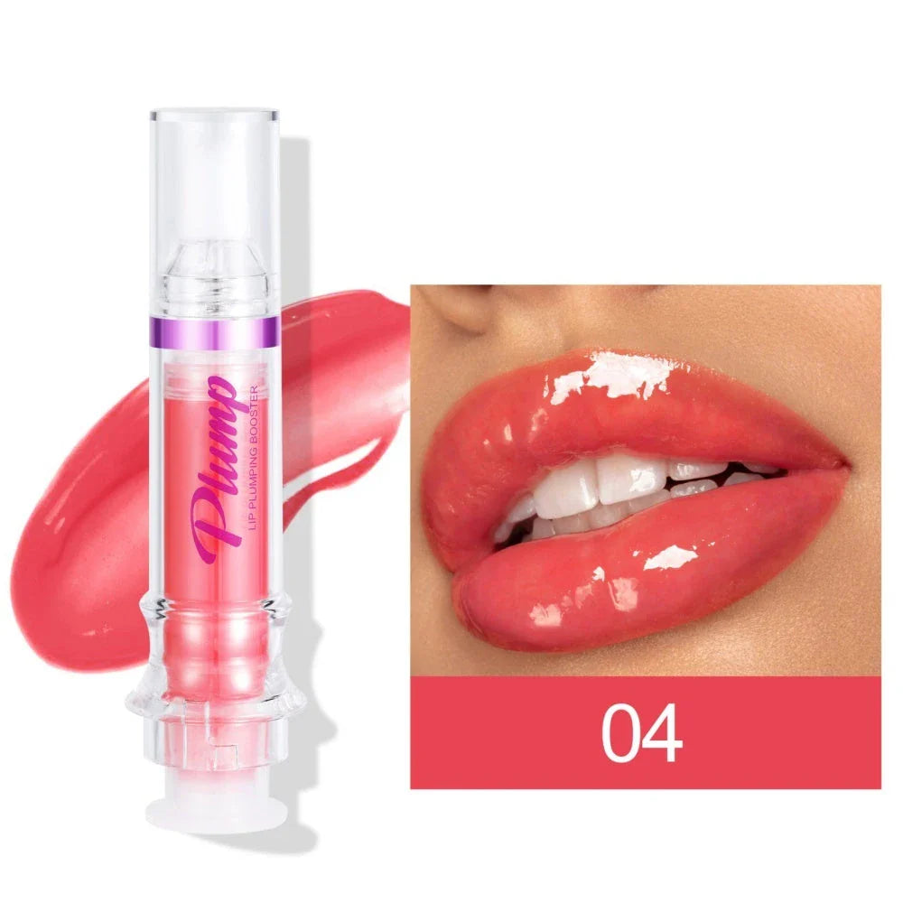 Glossy Luxury Lip Gloss in various shades with a mirror-like shine and hydrating formula