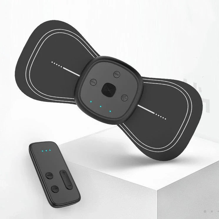 Premium mini wireless neck massager with 6 intelligent massage modes, soft faux leather design, and portable, lightweight construction for soothing muscle relief