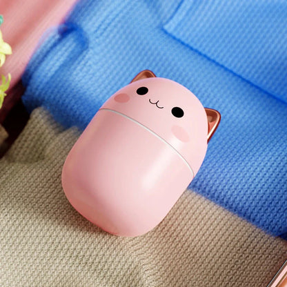 USB Car Aromatherapy Humidifier with soothing ambient light, perfect for relaxing drives
