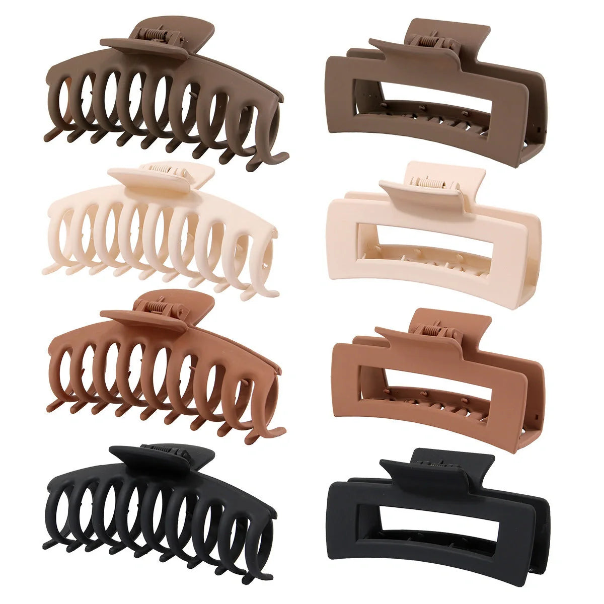 Candy-coloured plastic ponytail clip for showers and daily hair styling
