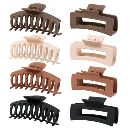Candy-coloured plastic ponytail clip for showers and daily hair styling