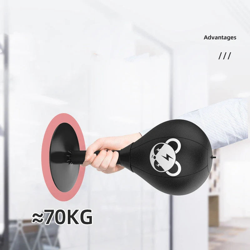 Tabletop boxing speed ball with suction cup base for stress relief and training