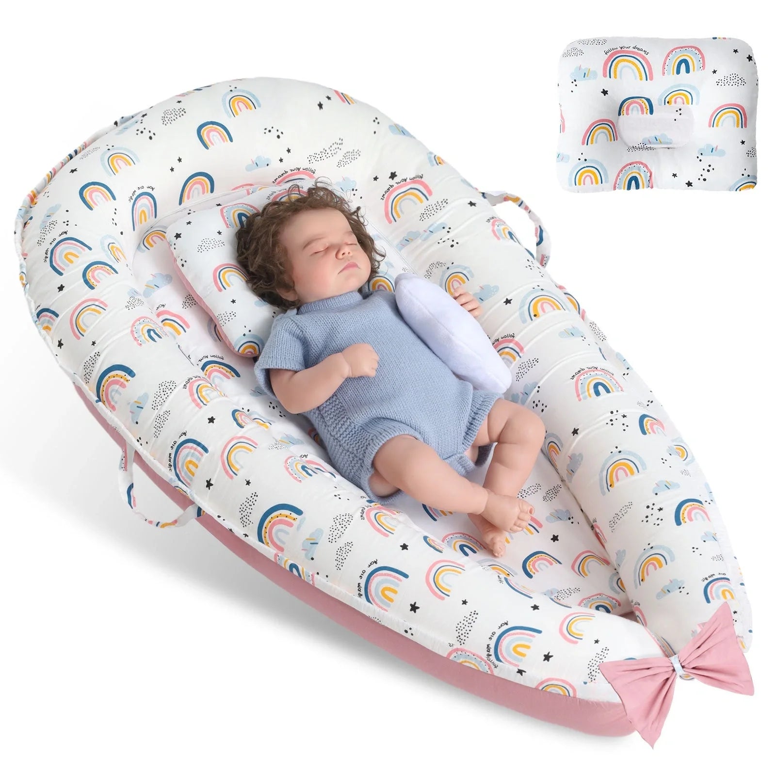 Premium Baby's Crib with soft cotton sleeve and memory foam core for comfortable sleep