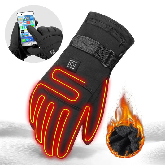 Winter Electric Heated Gloves with touch screen compatibility and rapid heating technology