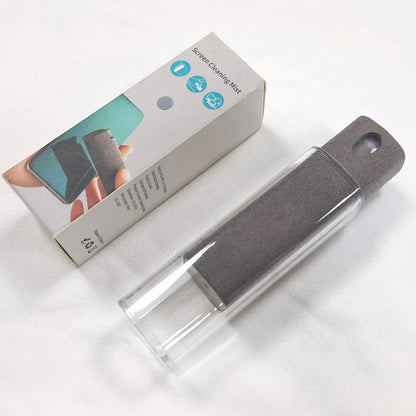 All-in-One Portable Screen Cleaner with Microfiber Wipe and Refillable Cleaning Solution