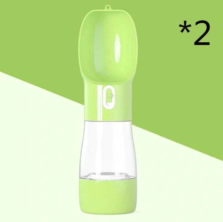 Traveling Out Portable Dog Water Dispenser with food and water compartments