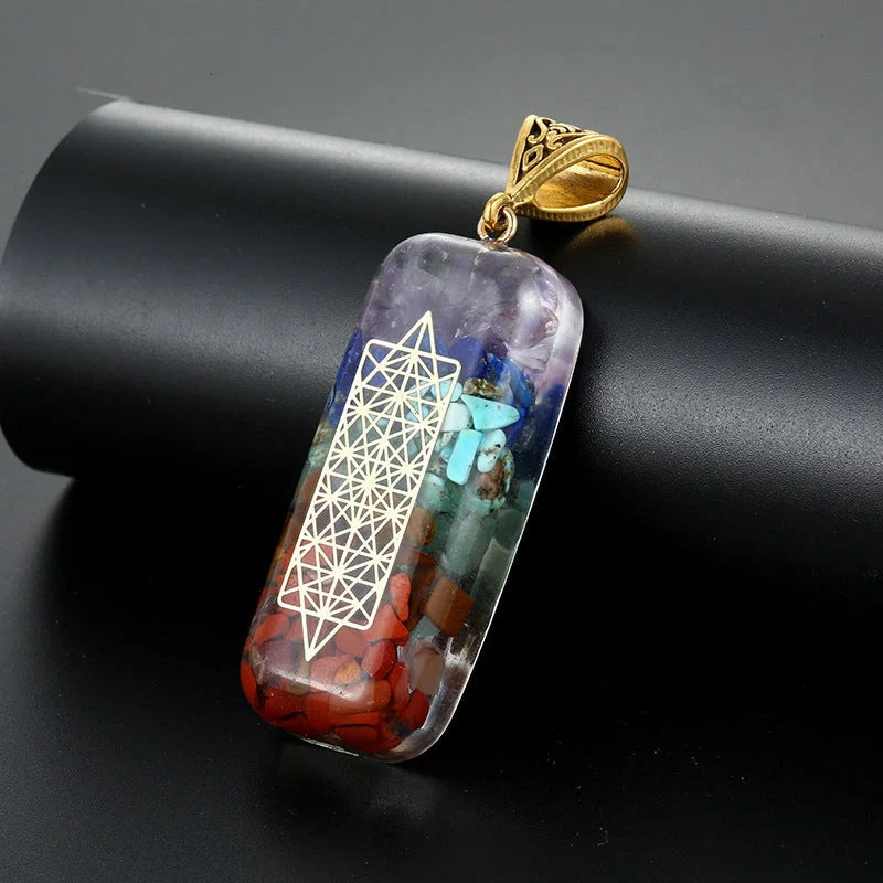 Elegant Chakra-Infused Crystal Pendant: Mindful British-Designed Jewellery for Spiritual Wellness