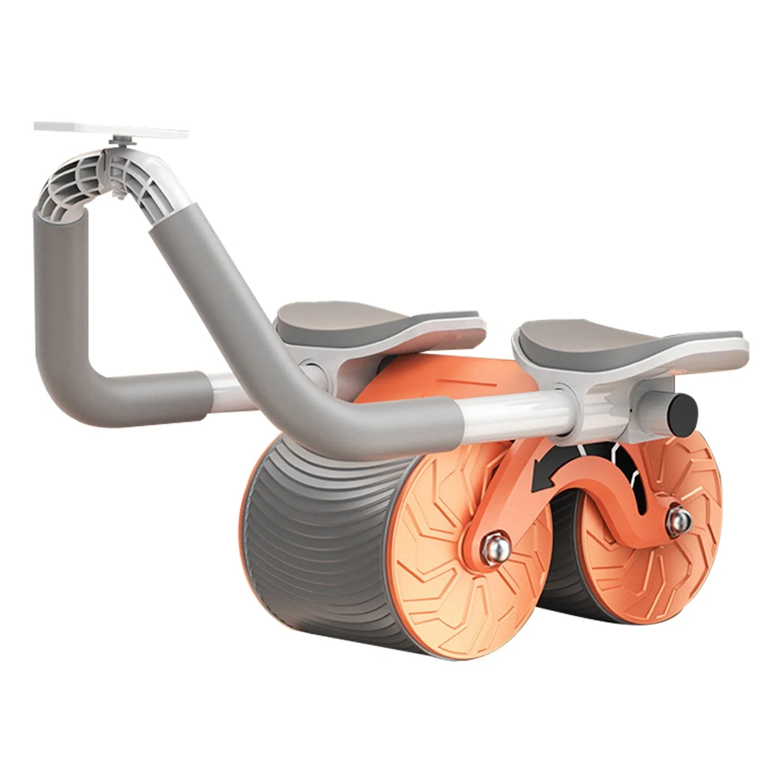 2-in-1 Exercise Belly Wheel with smart counting feature for indoor fitness