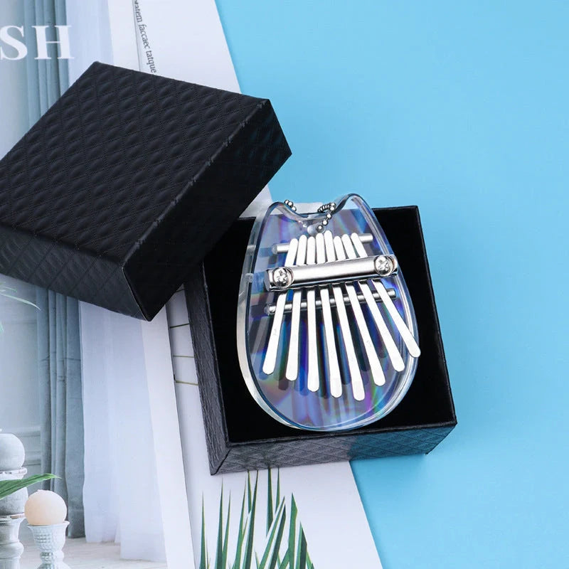 Mini Kalimba 8 Keys Thumb Piano in various colorful designs