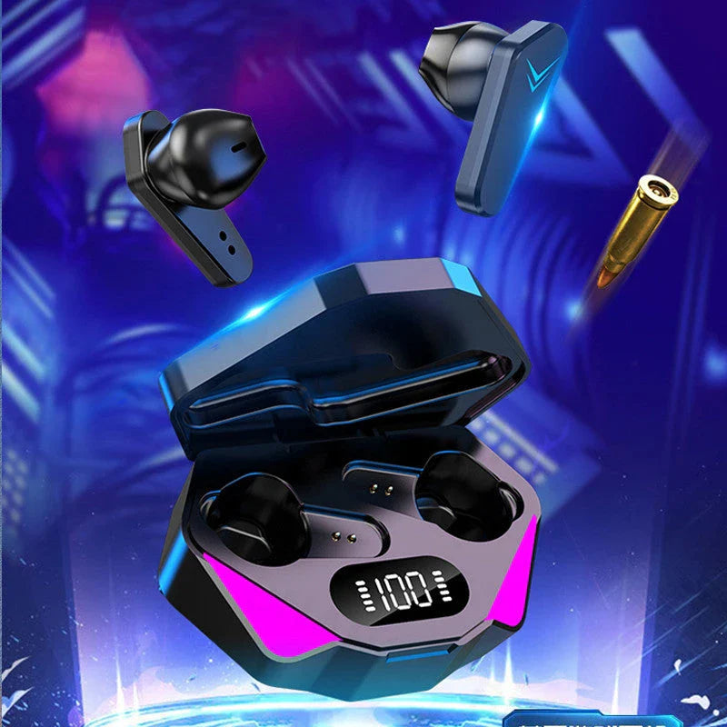 Premium wireless gaming headphones with noise cancellation and Bluetooth connectivity for immersive audio and clear team communication