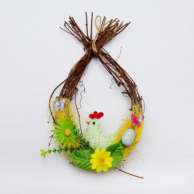 Colorful DIY Easter egg hanging decorations in various sizes and styles, perfect for springtime displays and celebrations.