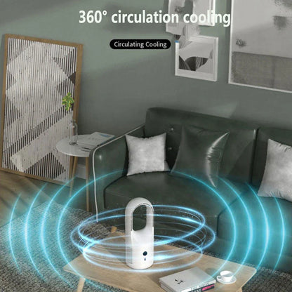 Powerful bladeless fan with sleek design and quiet operation for efficient cooling