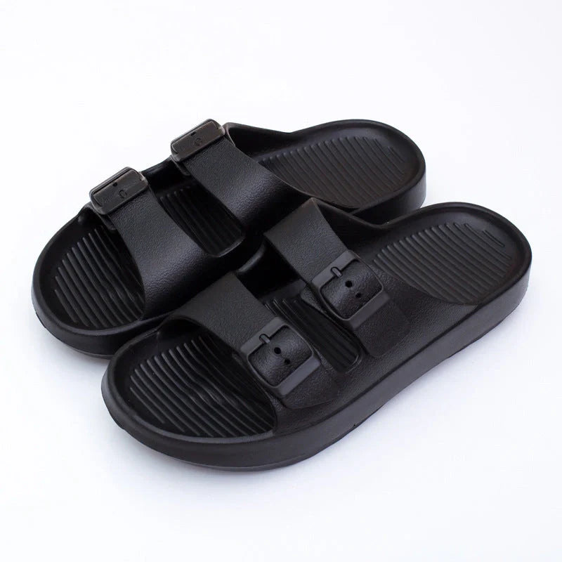 Thick-soled EVA beach sandals in various colours for summer wear