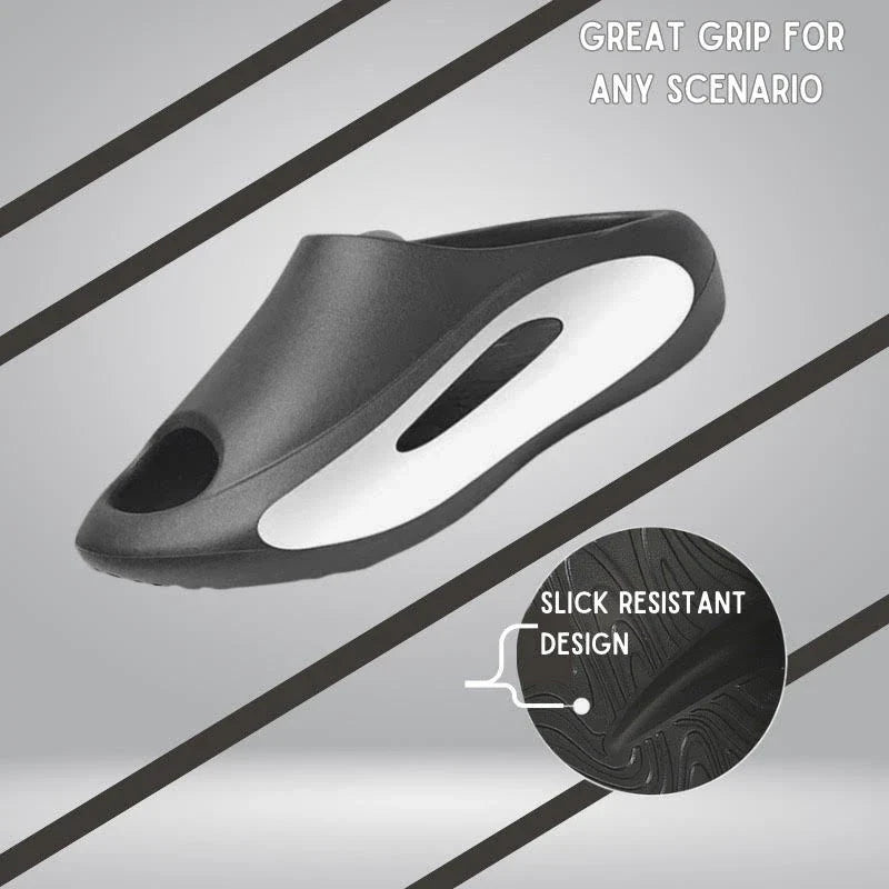 Stylish unisex beach slippers with a unique hollow, ventilated design for maximum breathability and comfort