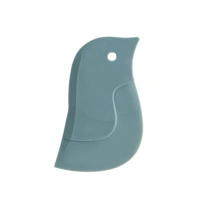 Penguin-shaped soft blade kitchen scraper for efficient cleaning