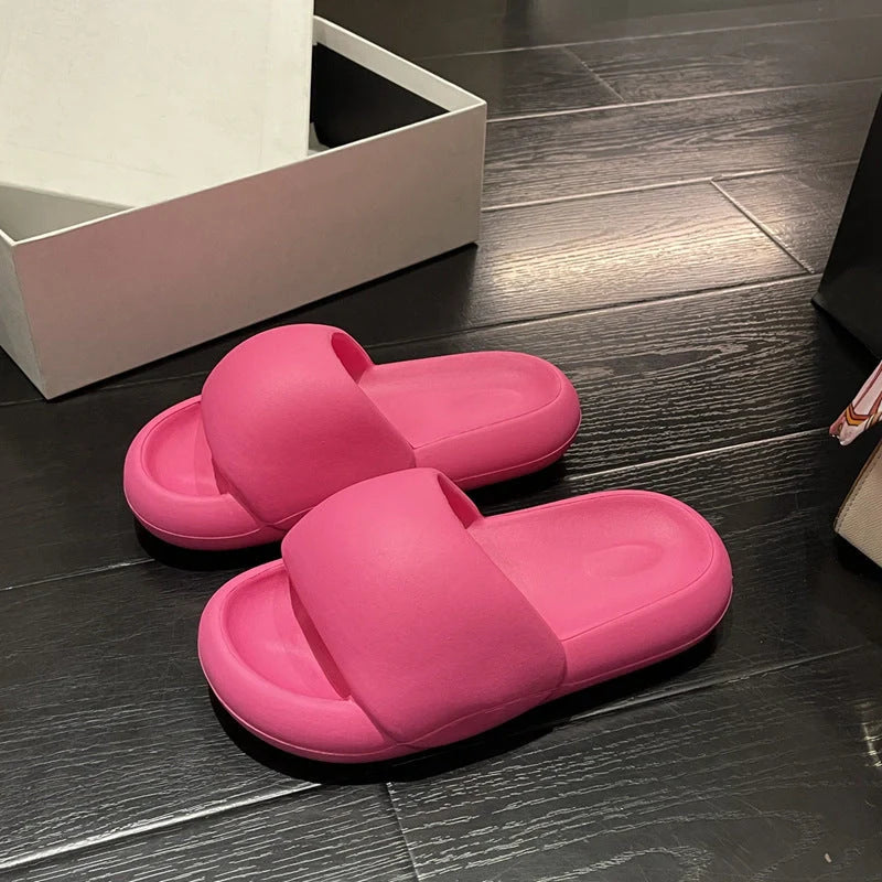 Non-slip thick bottom home sandals in various colours