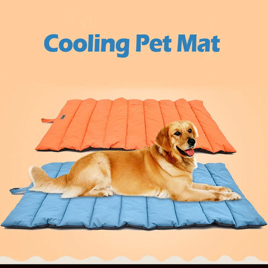 Waterproof and bite-resistant pet mat with portable handle in various colors