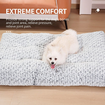 Plush, cushioned dog beds with rose velvet exterior and soft, supportive cotton filling, providing cozy and comfortable sleeping for medium to large dogs