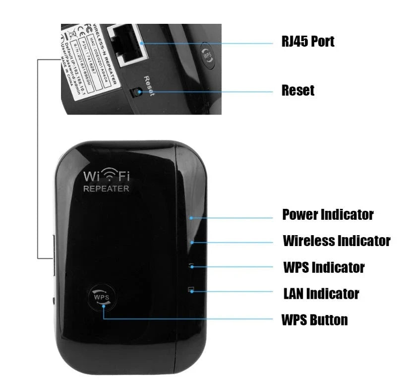 Reliable WiFi Signal Booster - Extend wireless coverage in your UK home with this premium, user-friendly connectivity device