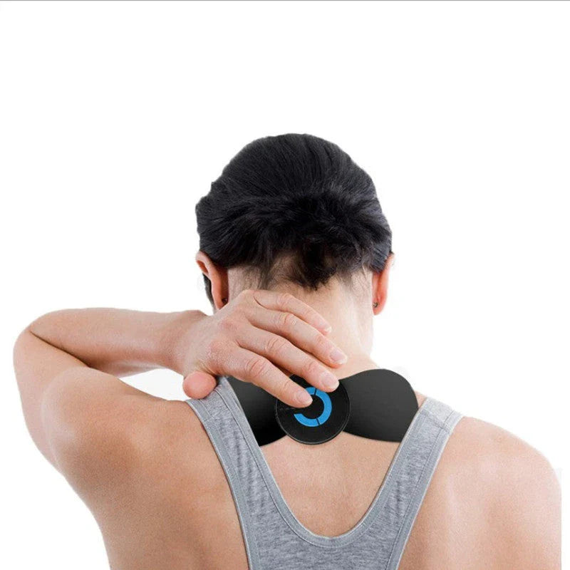Premium mini wireless neck massager with 6 intelligent massage modes, soft faux leather design, and portable, lightweight construction for soothing muscle relief