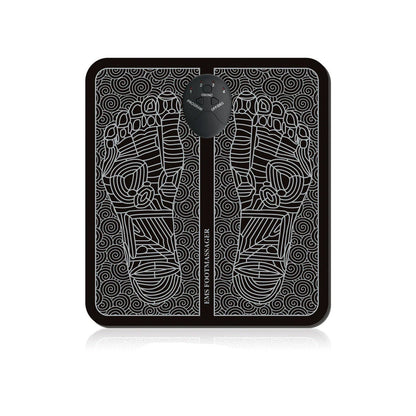 Premium EMS foot massager with 6 massage modes, 9 intensity levels, and USB charging for soothing foot relief