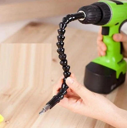 Flexible Cobra Drill Bit with Adjustable Shaft for Accessing Tight Spaces in DIY Projects