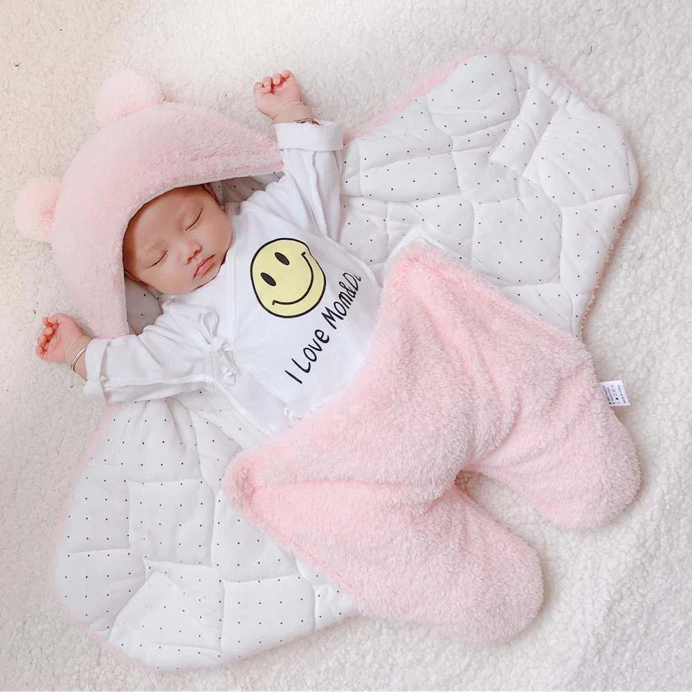 Cozy and soft baby sleeping bag in various colors for newborns and infants up to 9 months old