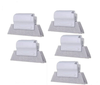 Creative Window Groove Cleaning Gap Brush Slot Cleaner in beige, light grey, and blue