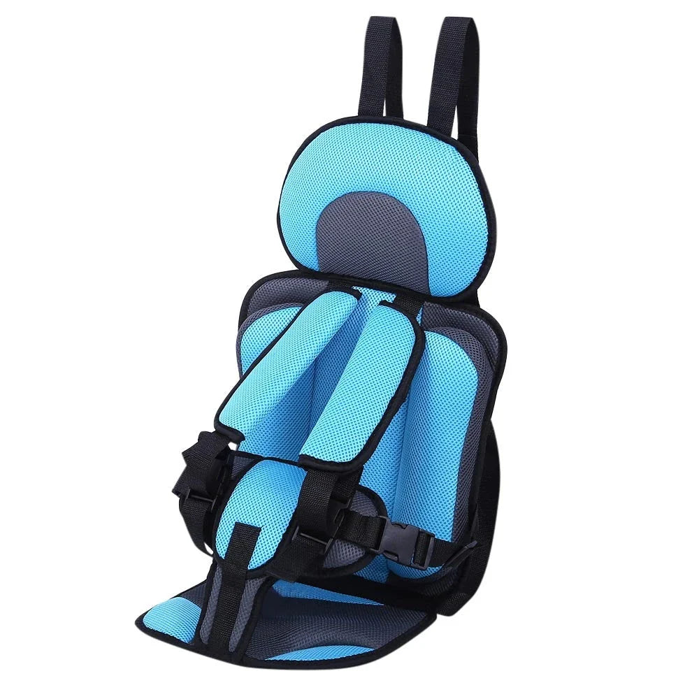 Deluxe Convertible Car Seat with adjustable recline, five-point harness, and removable, machine-washable cover