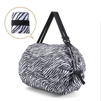 Foldable tote bag made of durable 210D Oxford cloth, featuring a roomy storage space and various stylish color options for on-the-go organization and convenience.