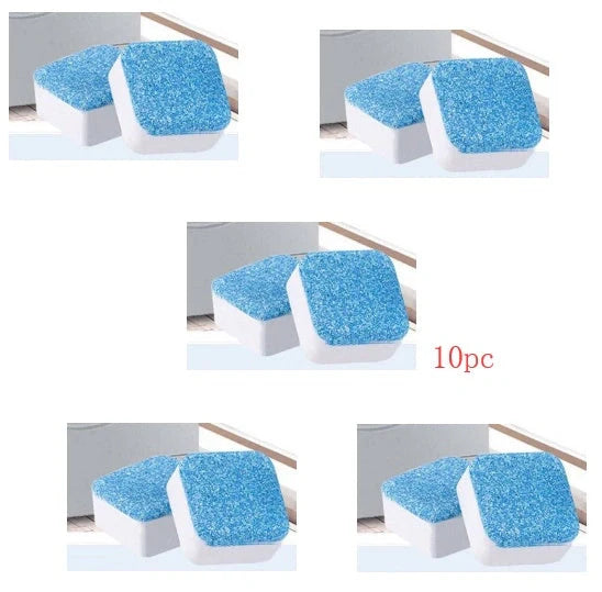 Washing machine cleaner tablets for deep cleaning and odour removal